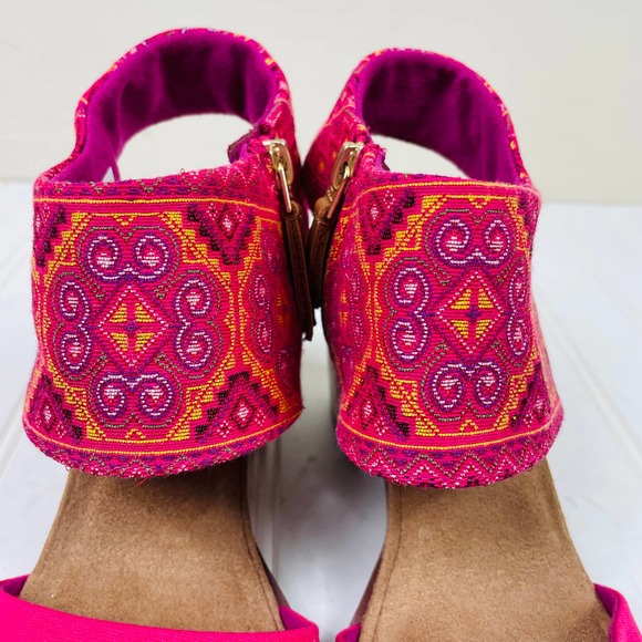 Toms Majorca Tapestry Pink Sandals size 9 - Picture 4 of 12
